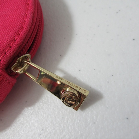 Spartina 449 Pink Flamingo Natural Linen Cosmetic Bag - Picture 10 of 17